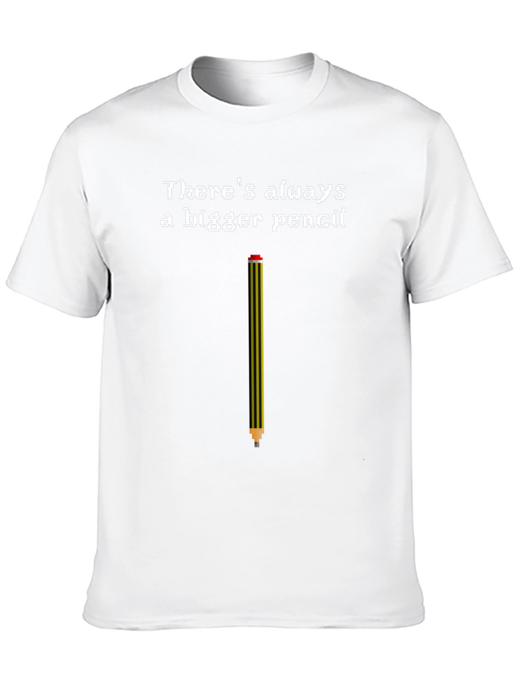 Bigger Pencil T-Shirt - Funny Pixel Art Tee