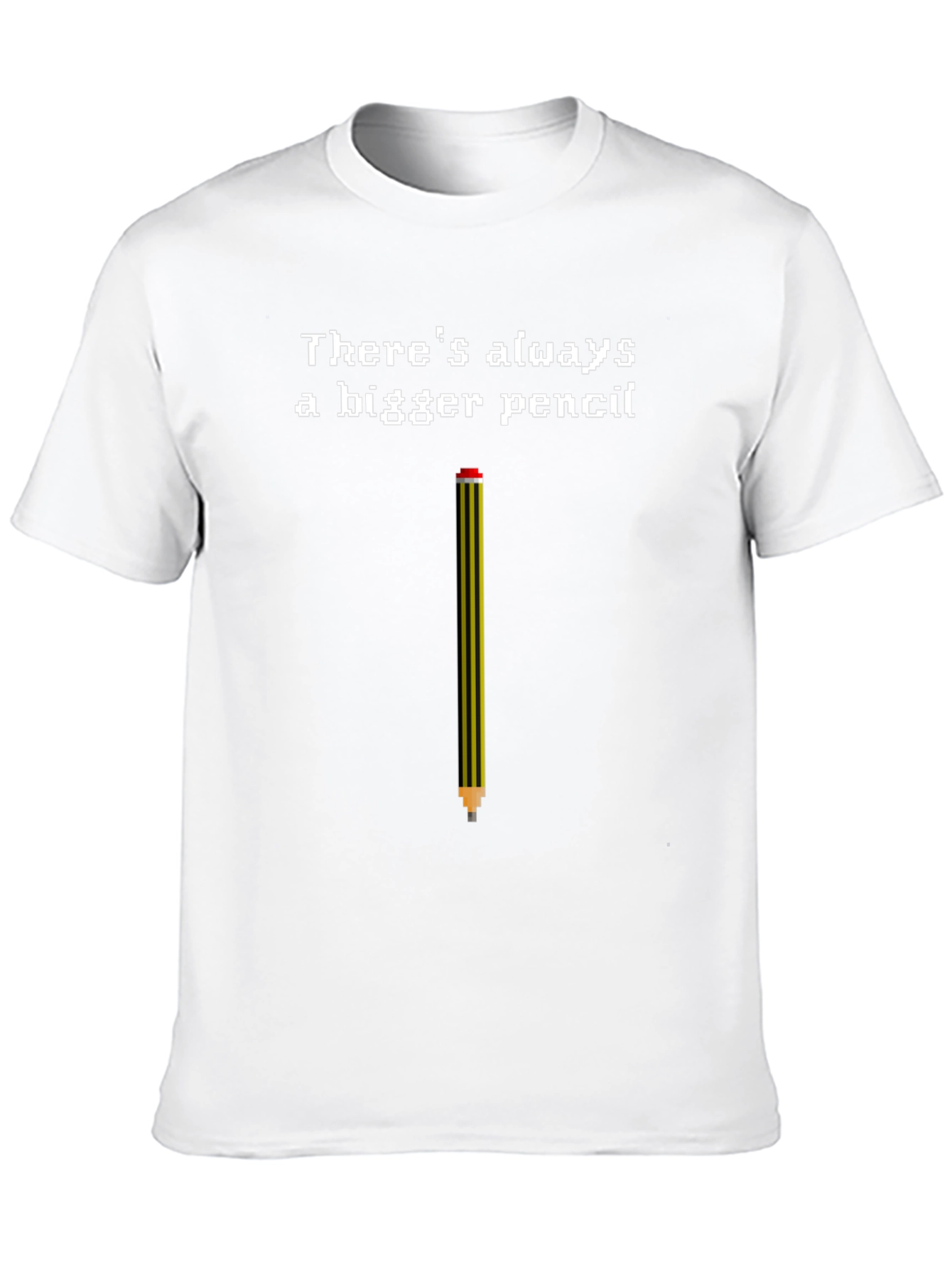 Bigger Pencil T-Shirt - Funny Pixel Art Tee
