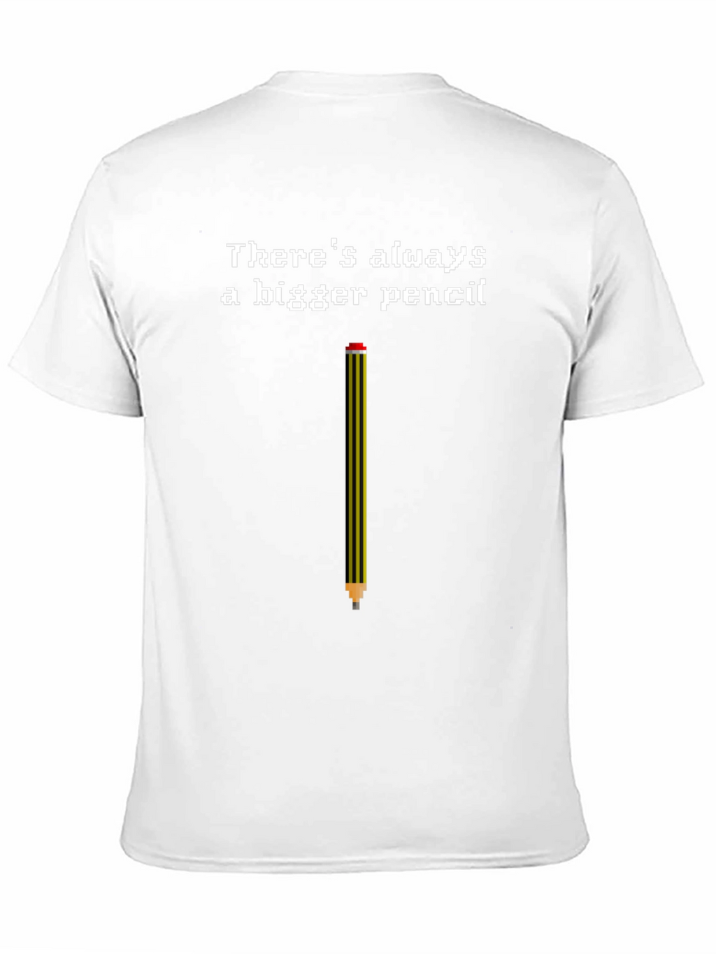 Bigger Pencil T-Shirt - Funny Pixel Art Tee