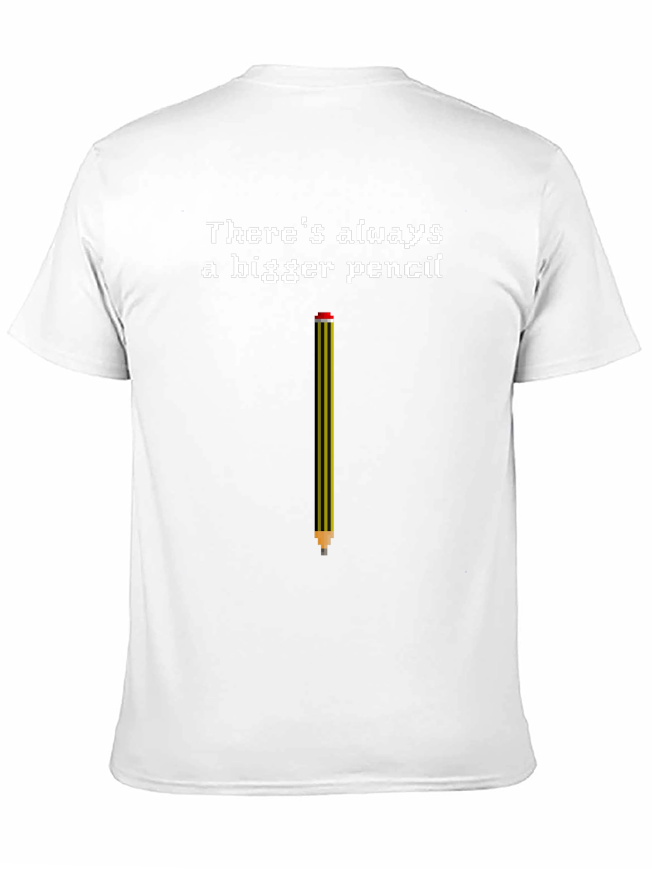 Bigger Pencil T-Shirt - Funny Pixel Art Tee