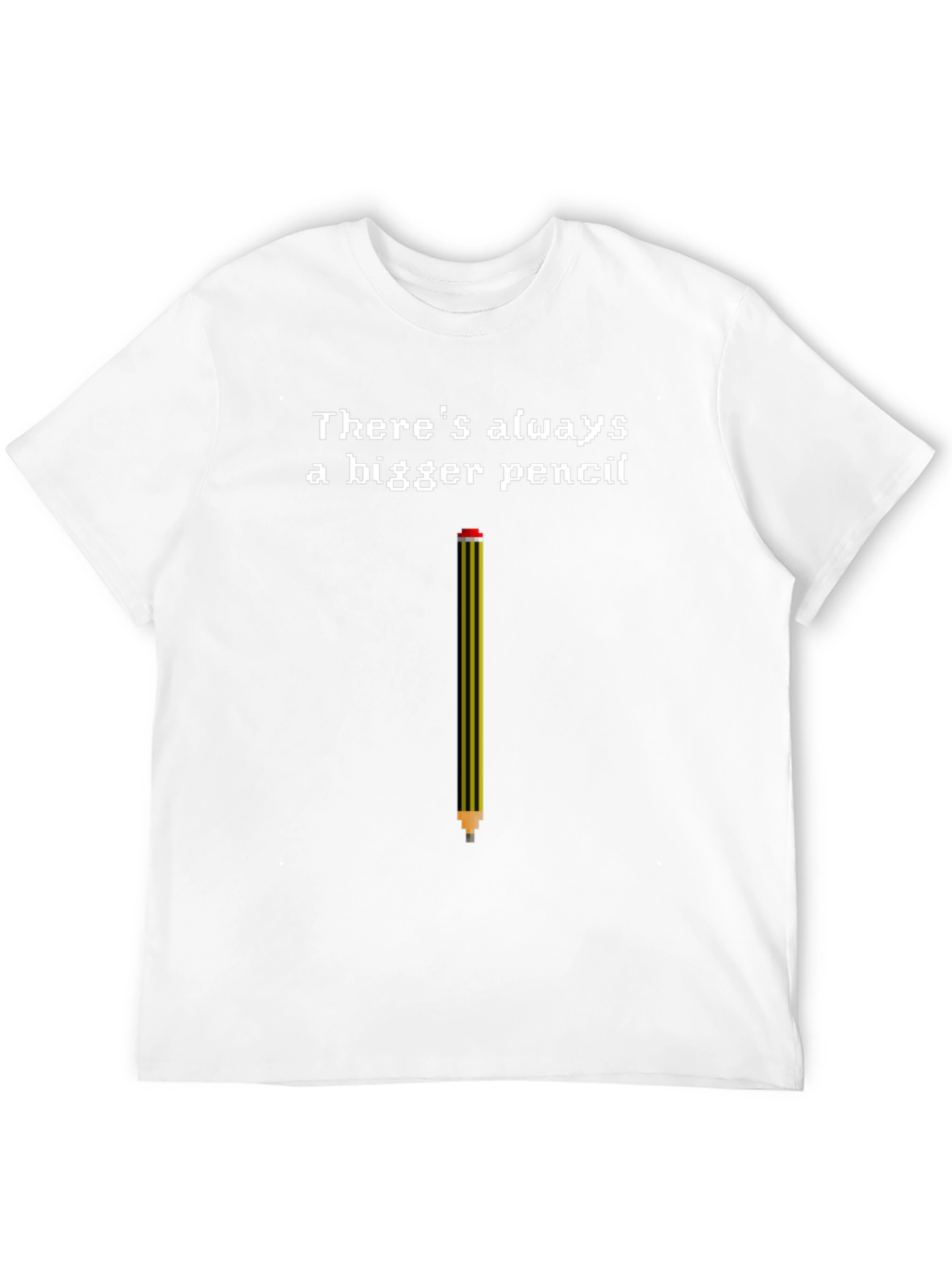 Bigger Pencil T-Shirt - Funny Pixel Art Tee