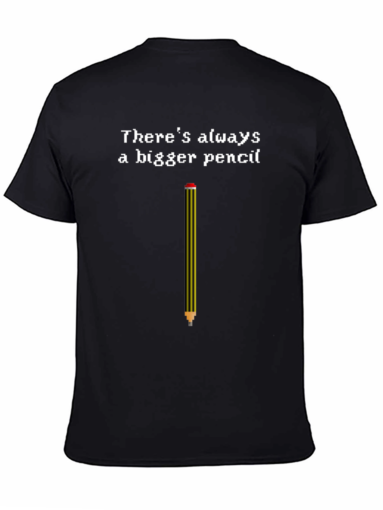 Bigger Pencil T-Shirt - Funny Pixel Art Tee