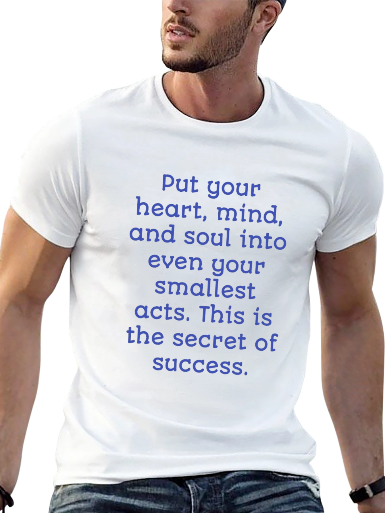 Motivational Quote T-Shirt: Heart Mind and Soul