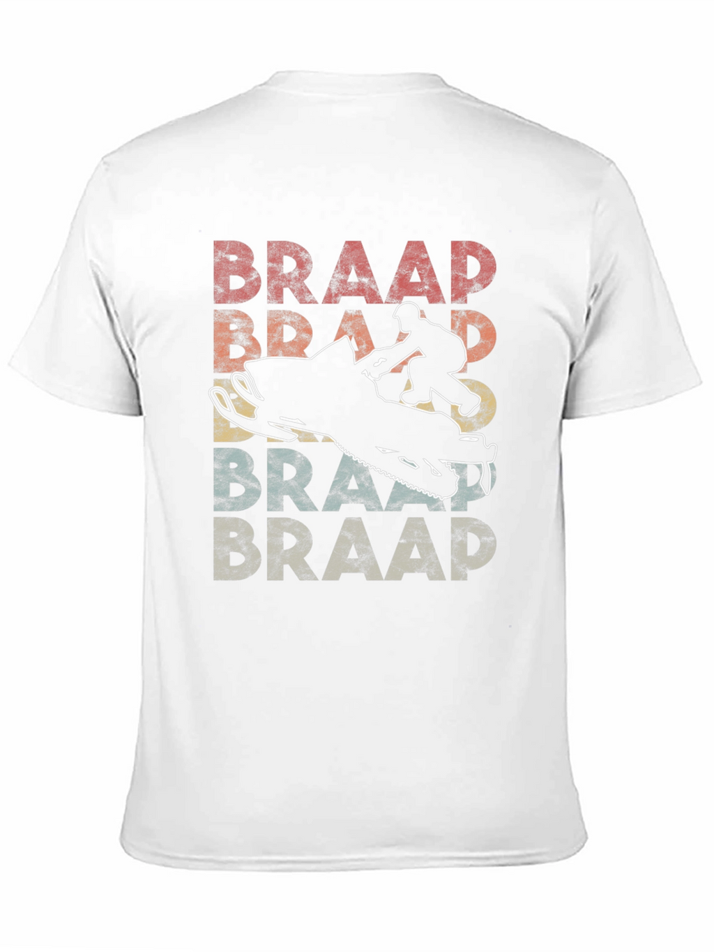 Braap Retro Snowmobile Graphic T-Shirt