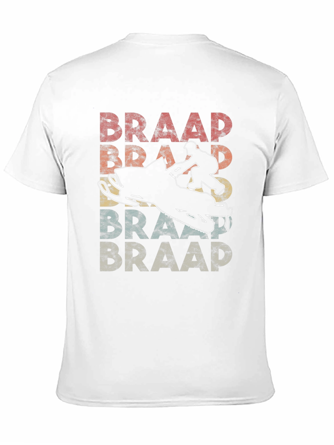 Braap Retro Snowmobile Graphic T-Shirt