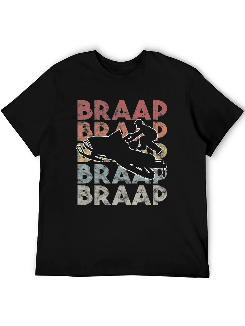 Braap Retro Snowmobile Graphic T-Shirt