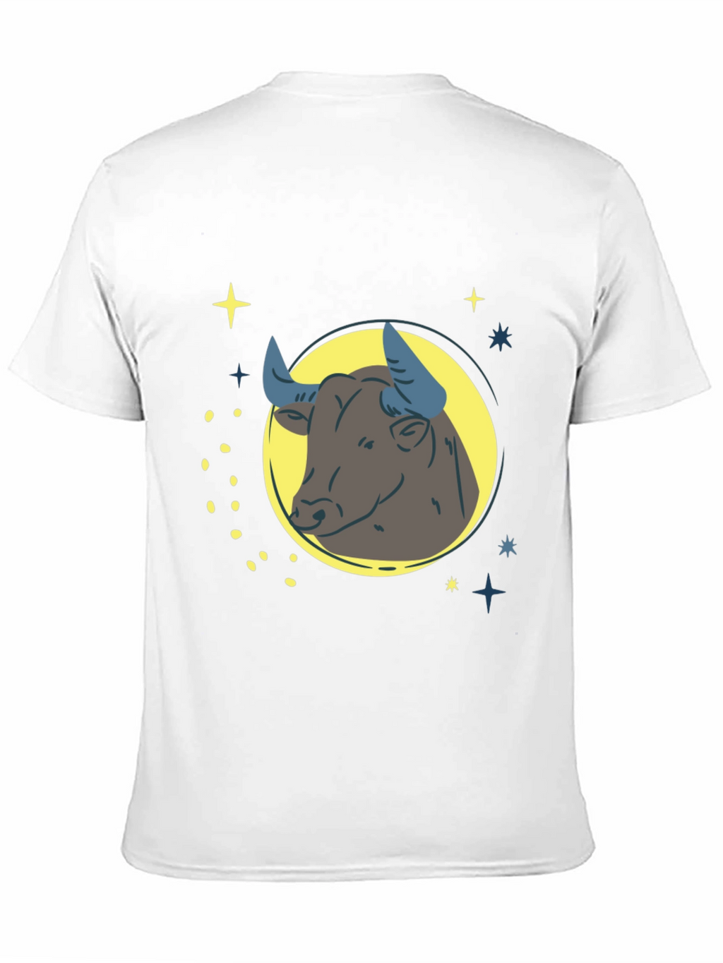 Taurus Zodiac Graphic Tee - Black Cotton Blend Shirt