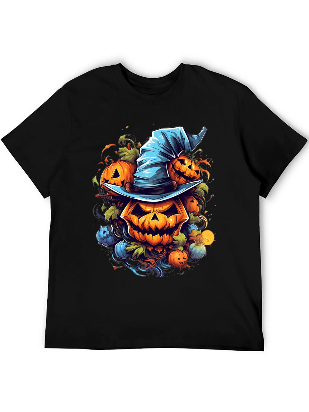 Halloween Pumpkin Witch Hat T-Shirt