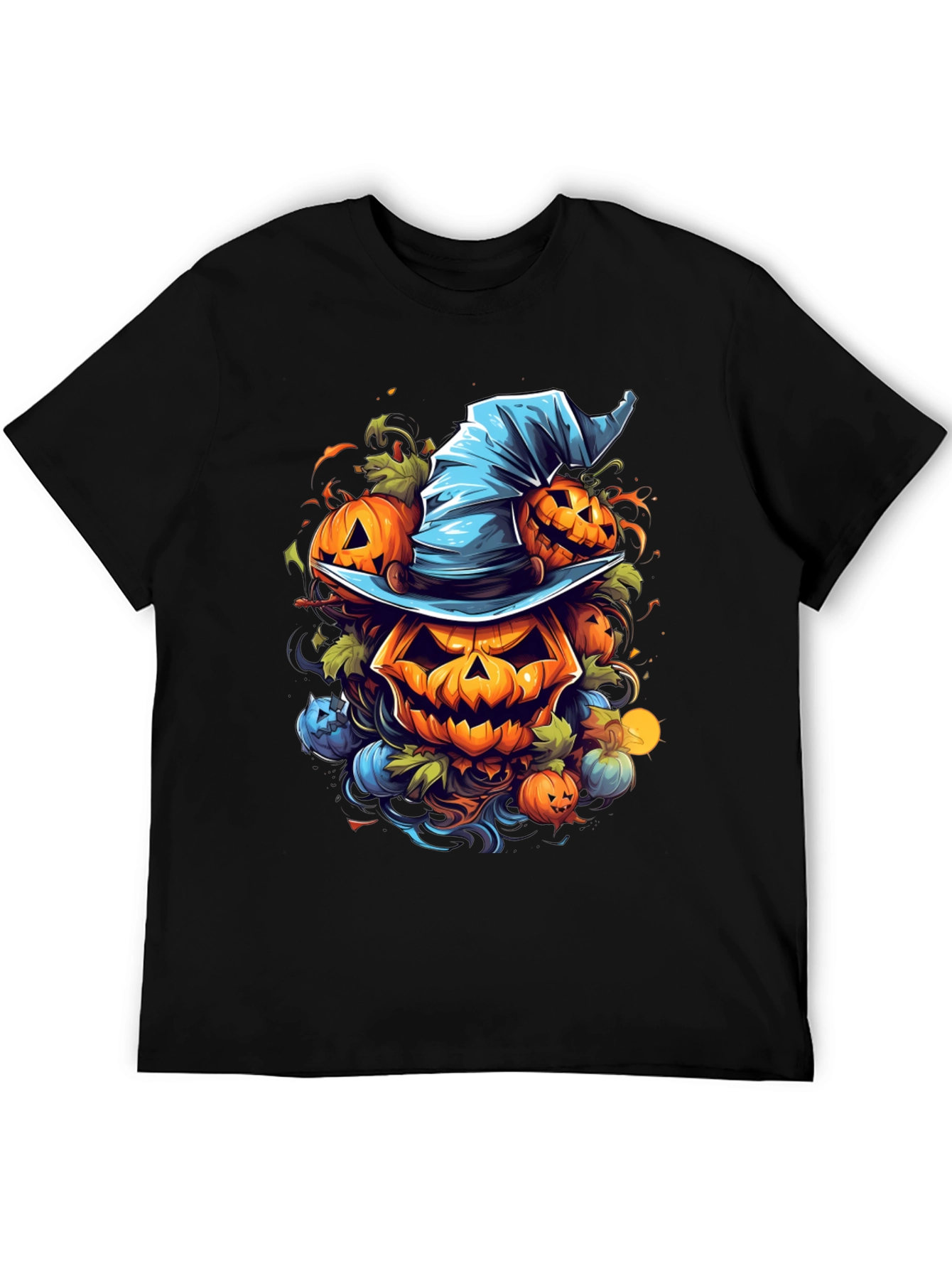 Halloween Pumpkin Witch Hat T-Shirt