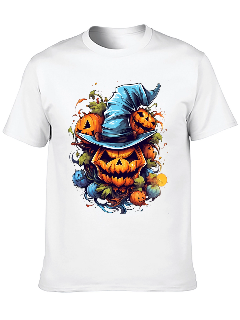 Halloween Pumpkin Witch Hat T-Shirt
