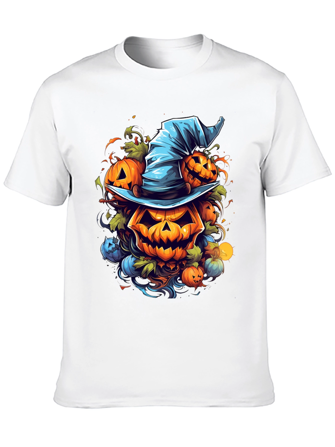 Halloween Pumpkin Witch Hat T-Shirt