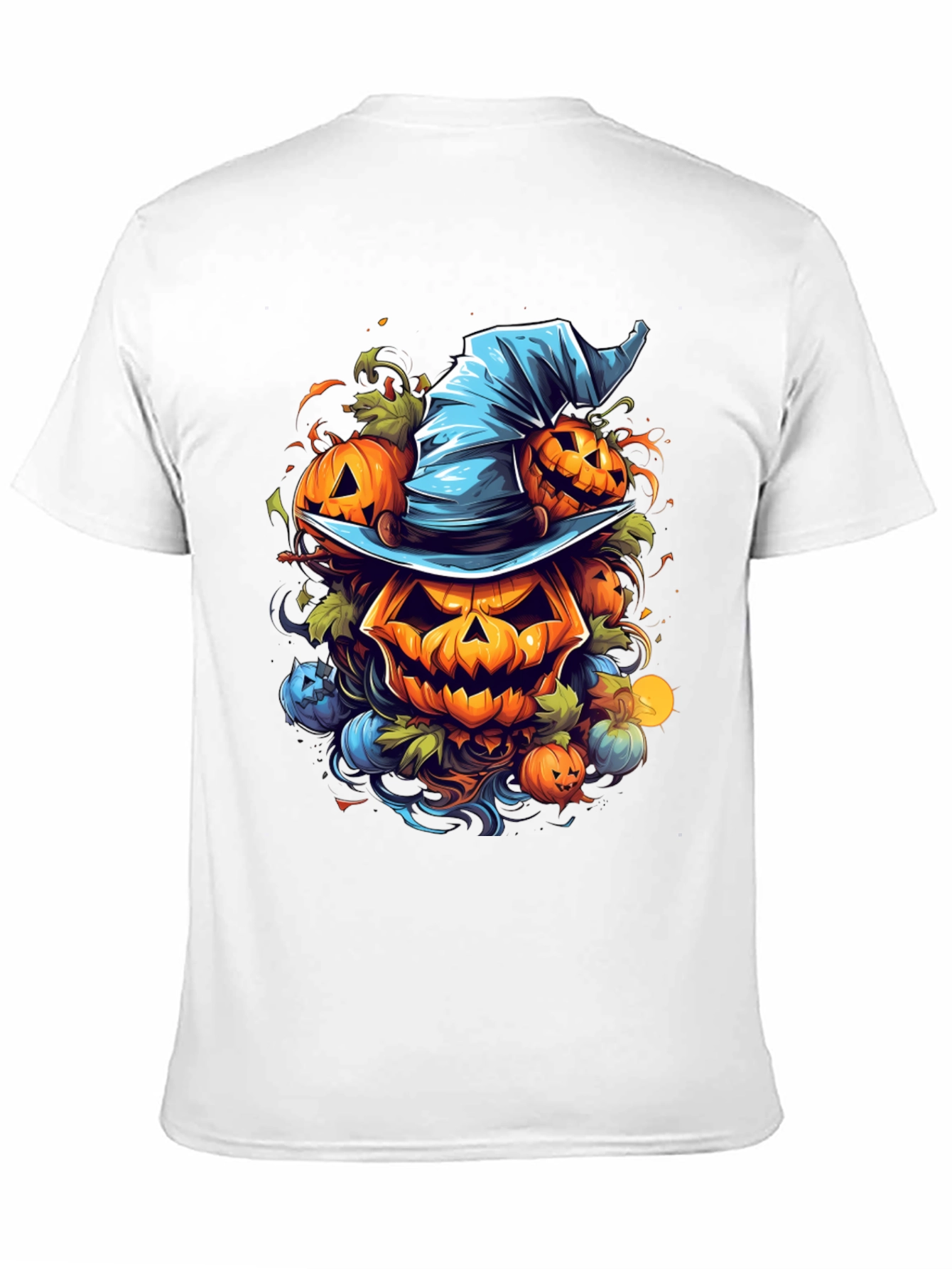 Halloween Pumpkin Witch Hat T-Shirt