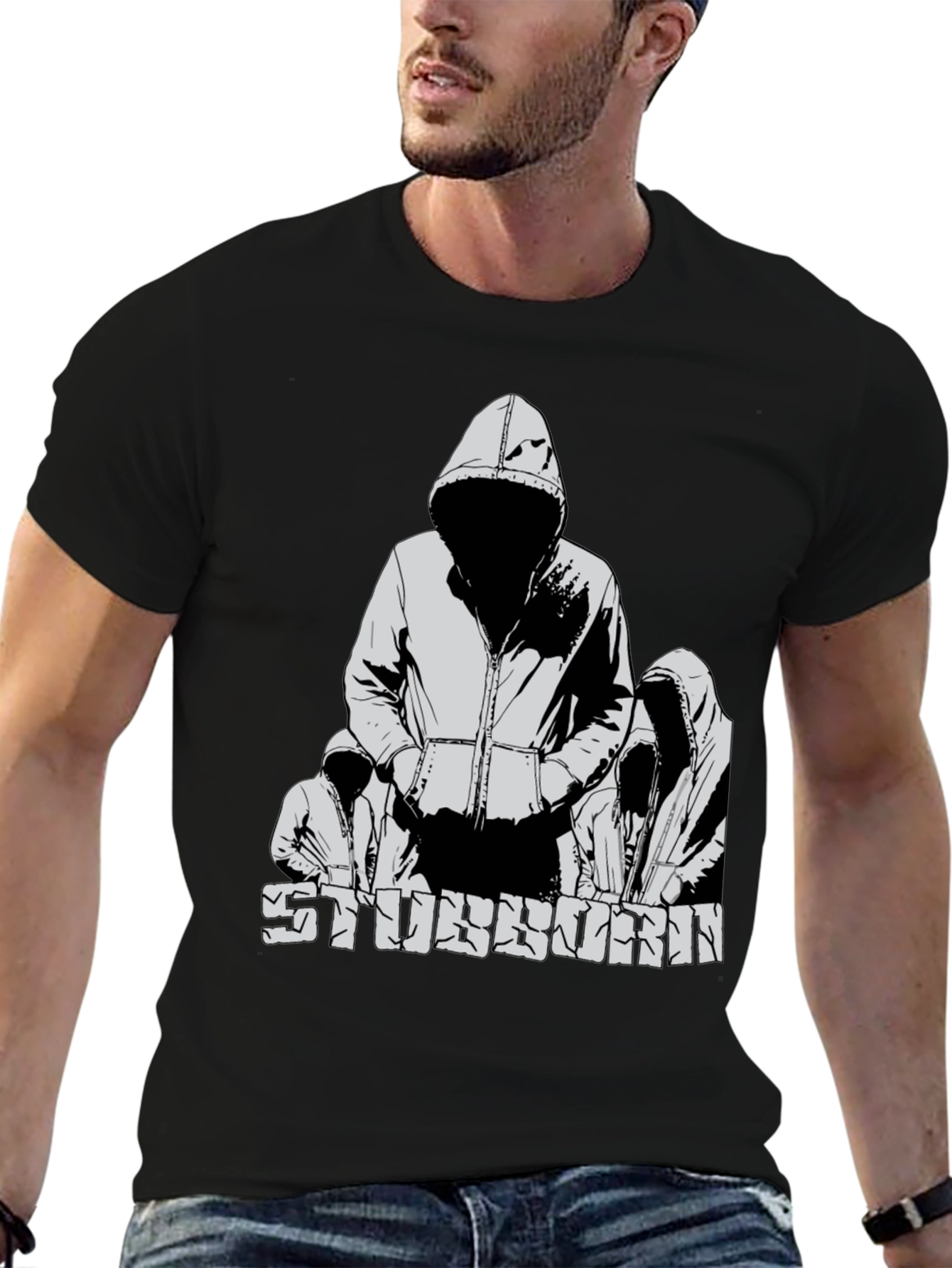 Stubborn Graphic T-Shirt - Black