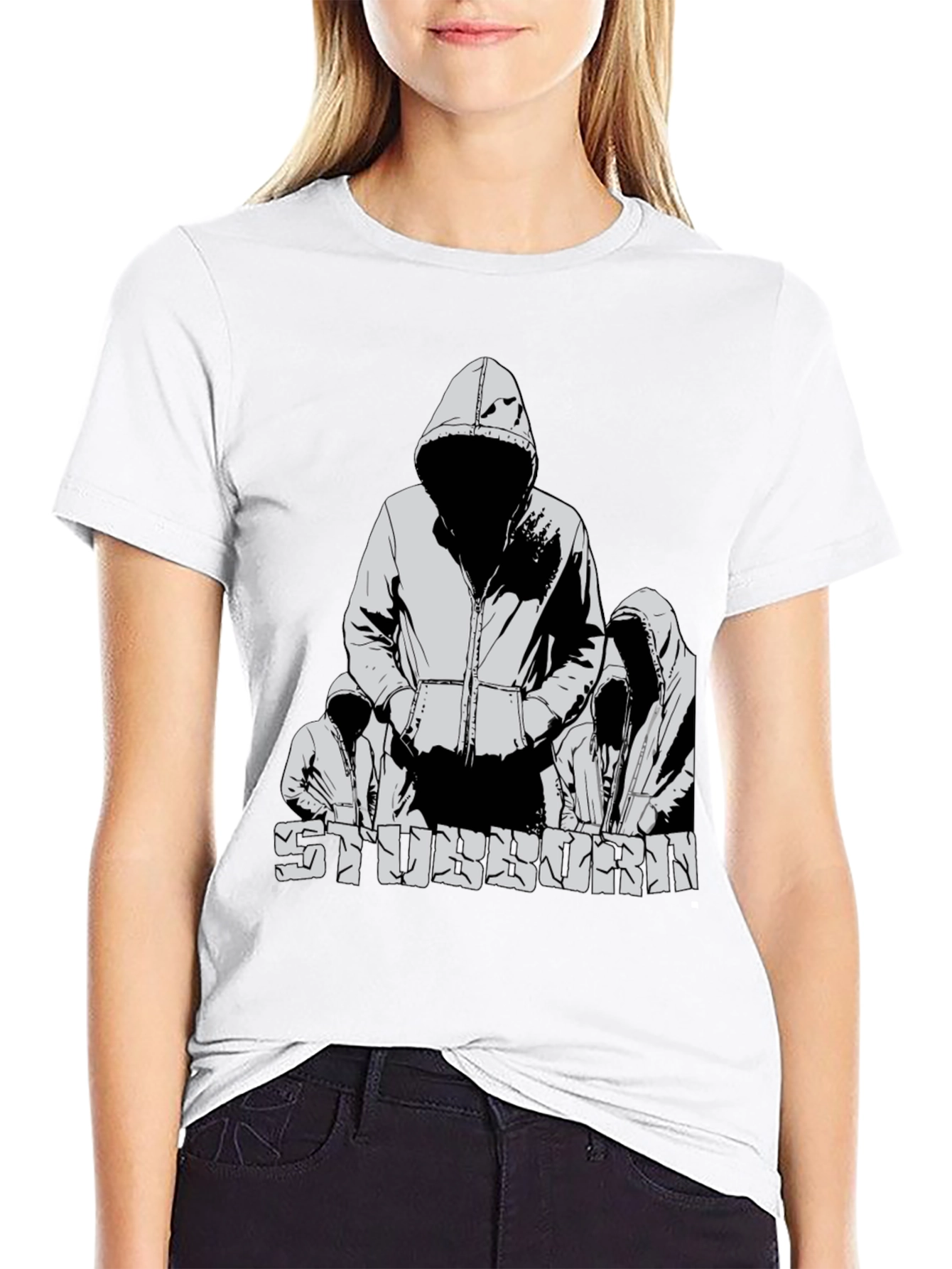 Stubborn Graphic T-Shirt - Black