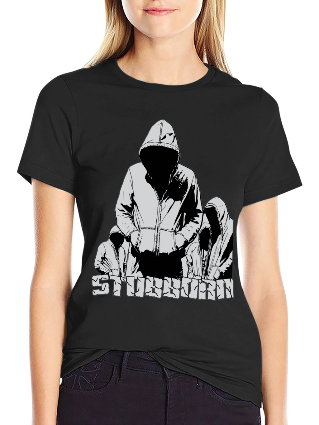 Stubborn Graphic T-Shirt - Black
