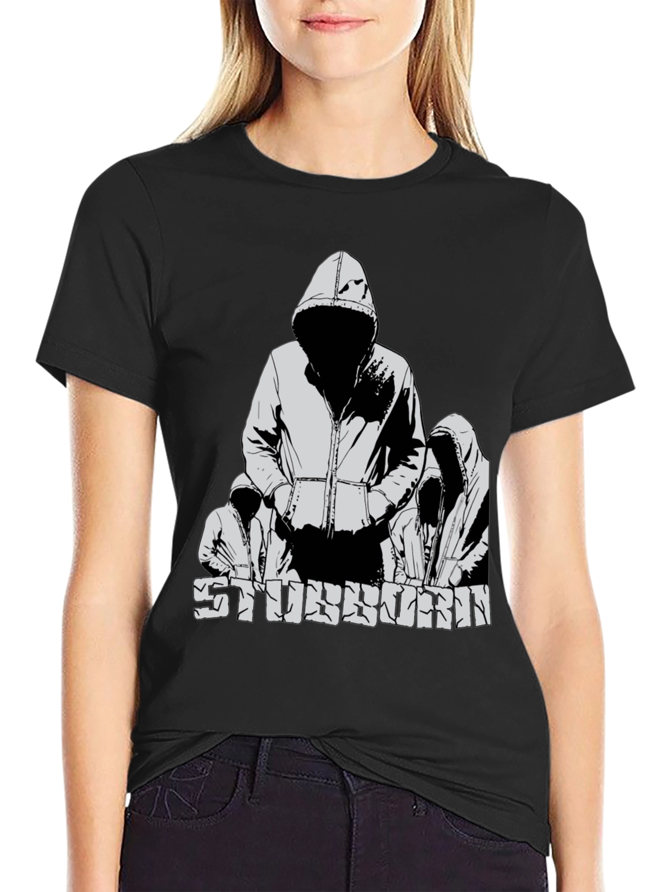 Stubborn Graphic T-Shirt - Black