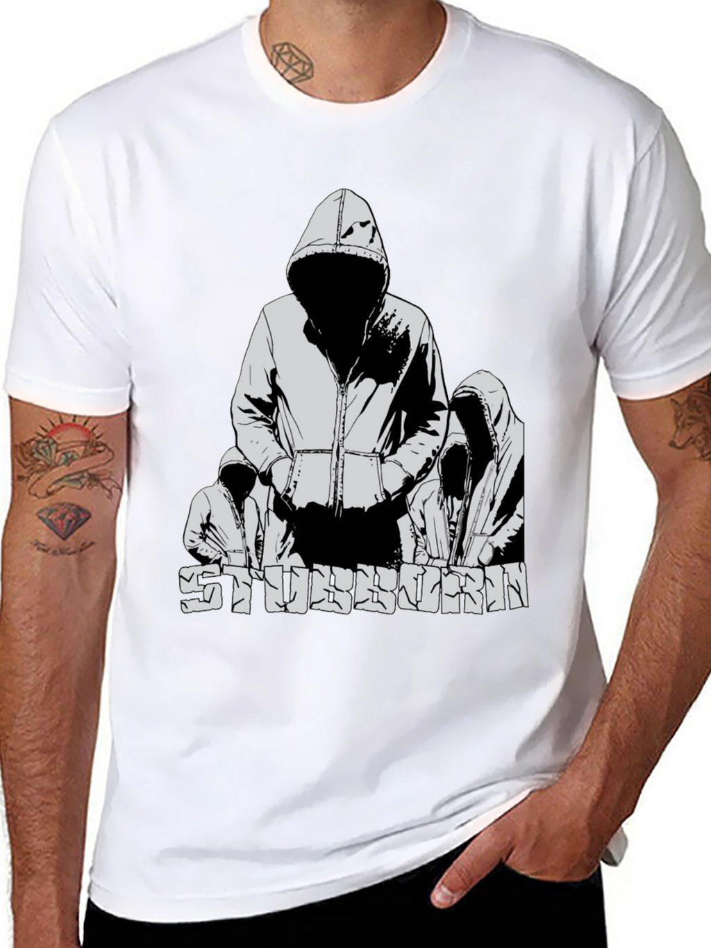 Stubborn Graphic T-Shirt - Black