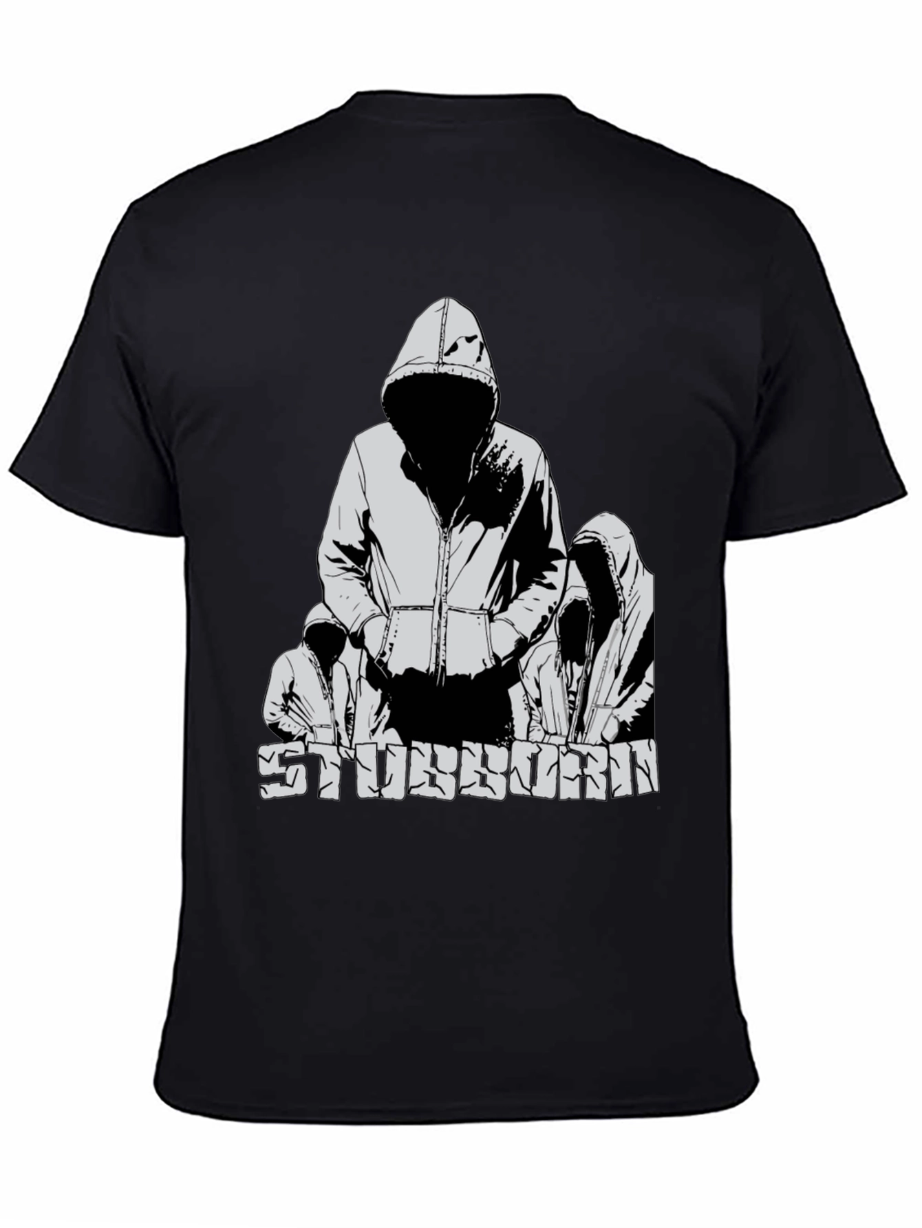Stubborn Graphic T-Shirt - Black