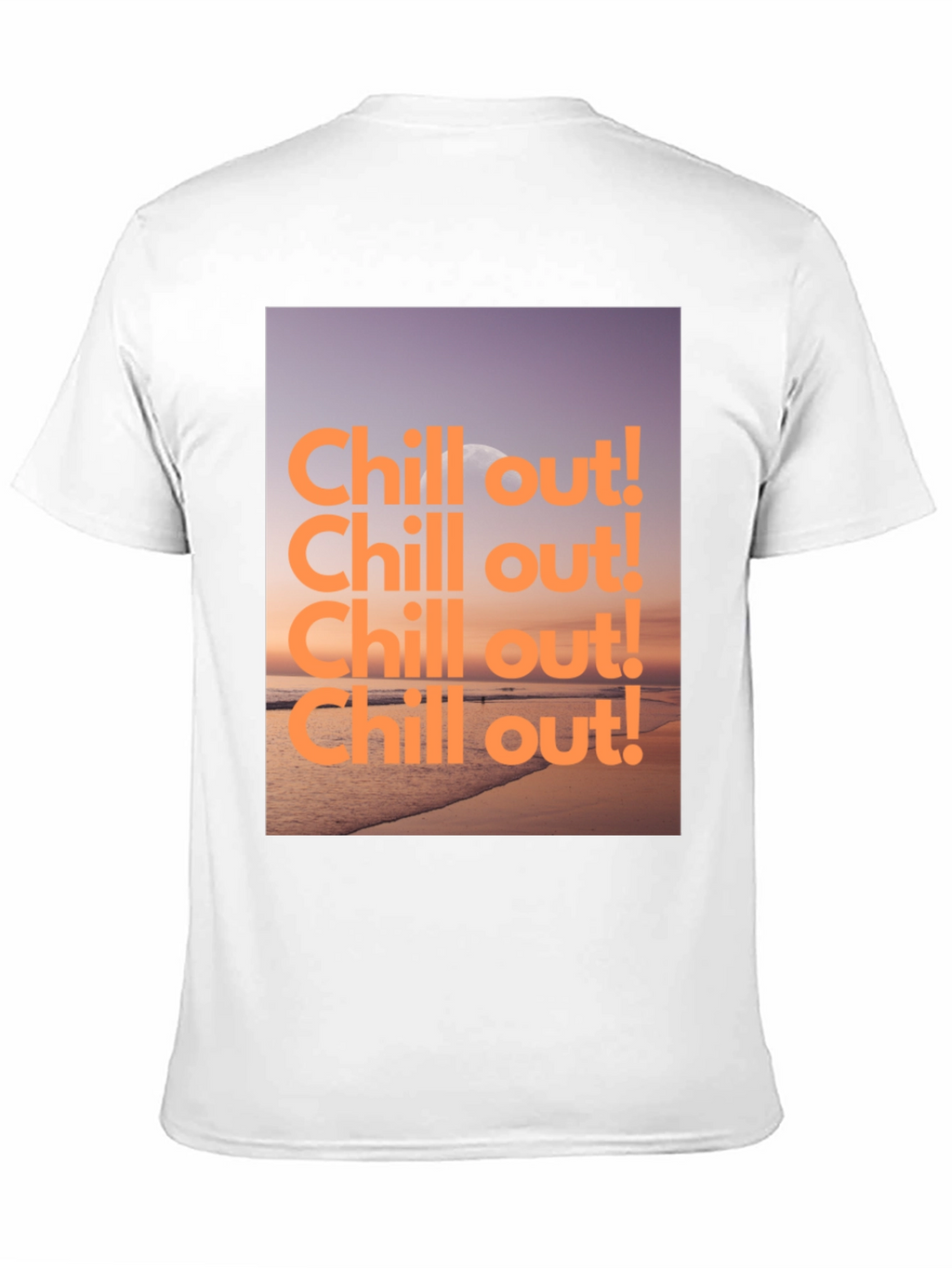 Chill Out Beach Graphic Tee - Relaxed Style
