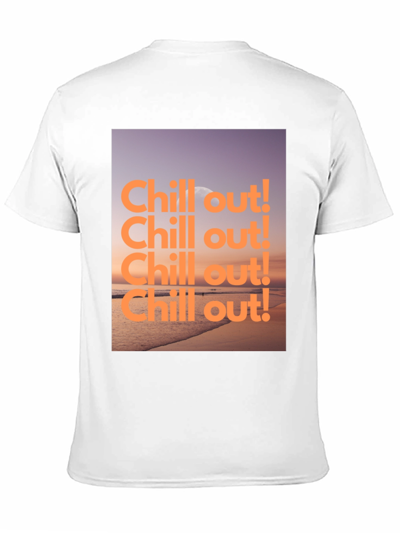 Chill Out Beach Graphic Tee - Relaxed Style