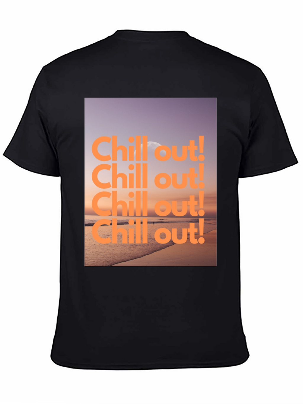 Chill Out Beach Graphic Tee - Relaxed Style