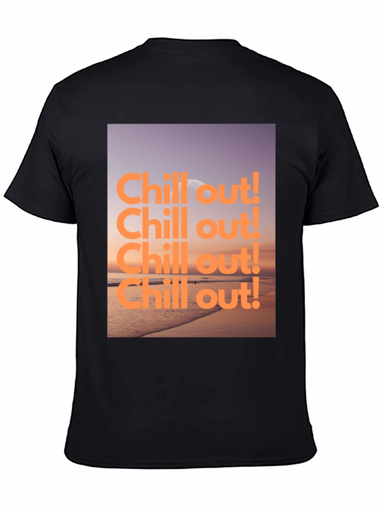 Chill Out Beach Graphic Tee - Relaxed Style