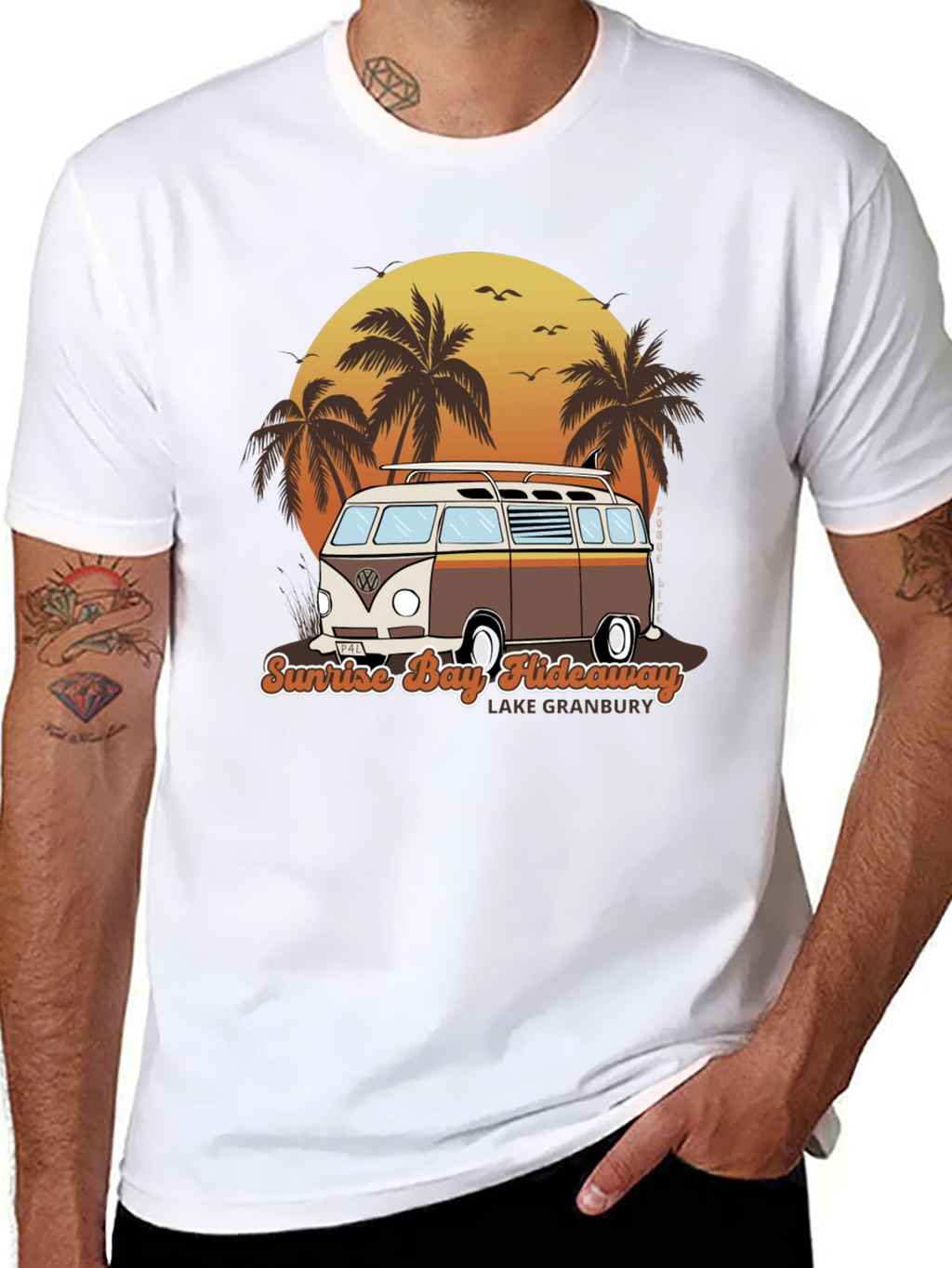 Sunrise Bay Hideaway Graphic T-Shirt