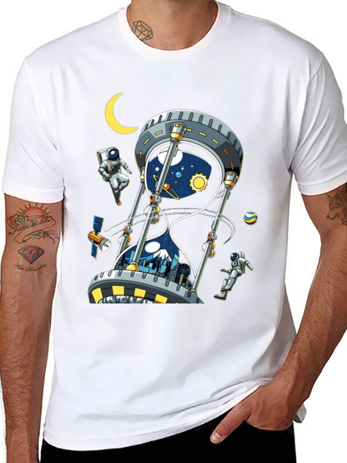 Cosmic Hourglass Graphic Tee
