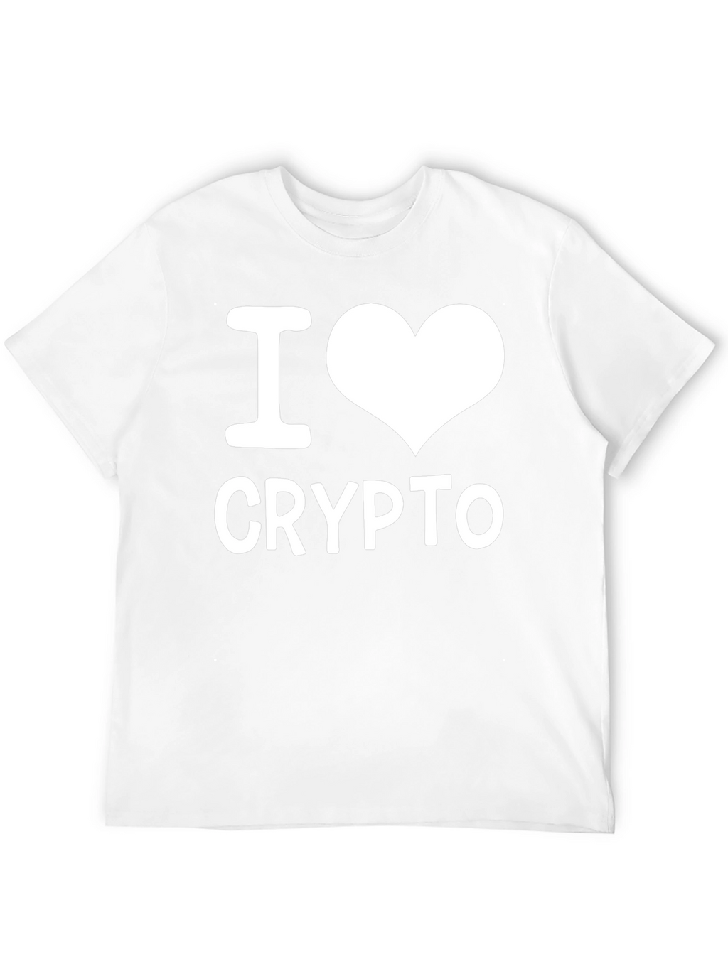 I Love Crypto T-Shirt - Black Casual Tee