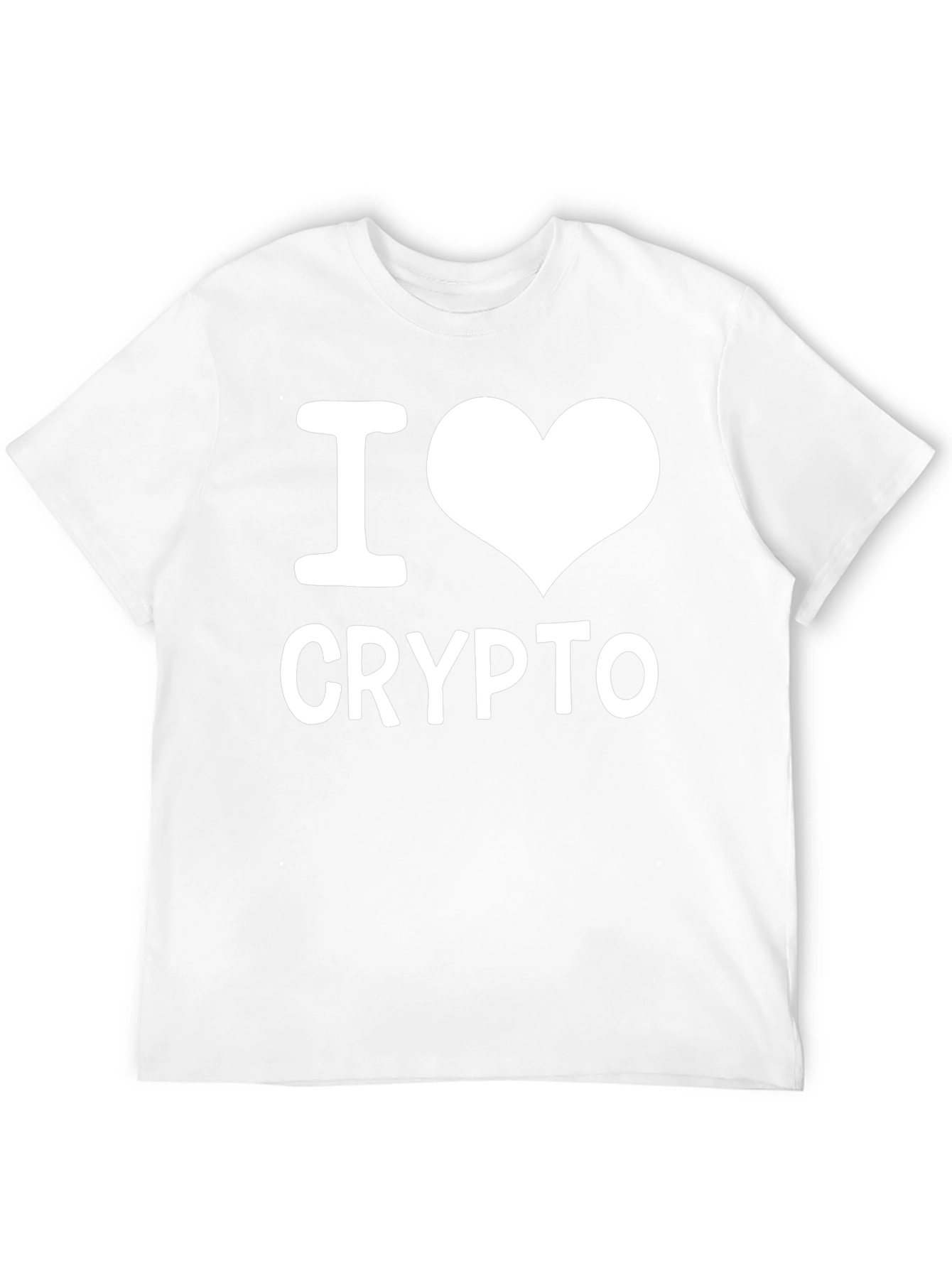 I Love Crypto T-Shirt - Black Casual Tee