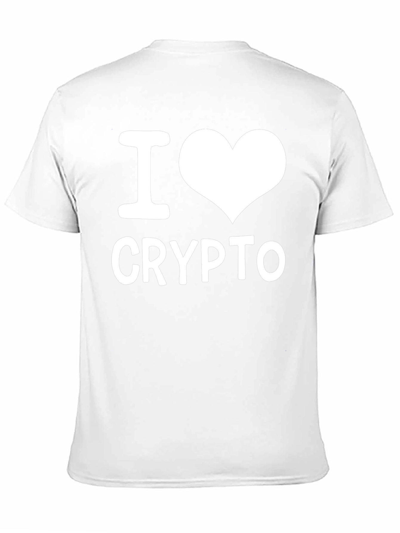 I Love Crypto T-Shirt - Black Casual Tee