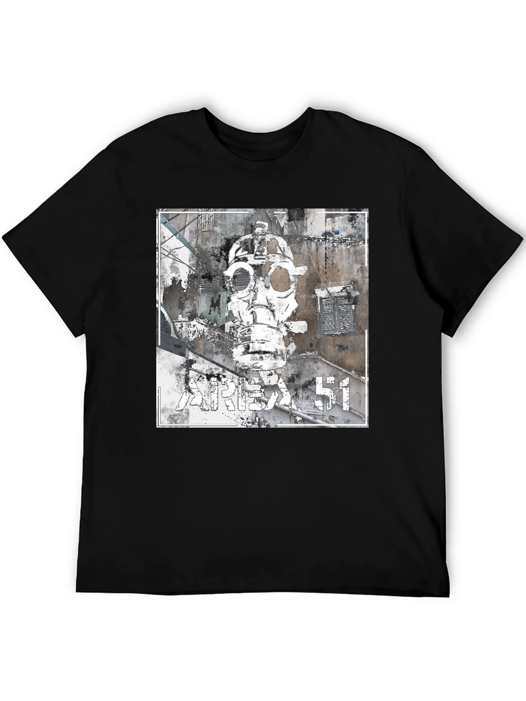 Area 51 Gas Mask Graphic T-Shirt