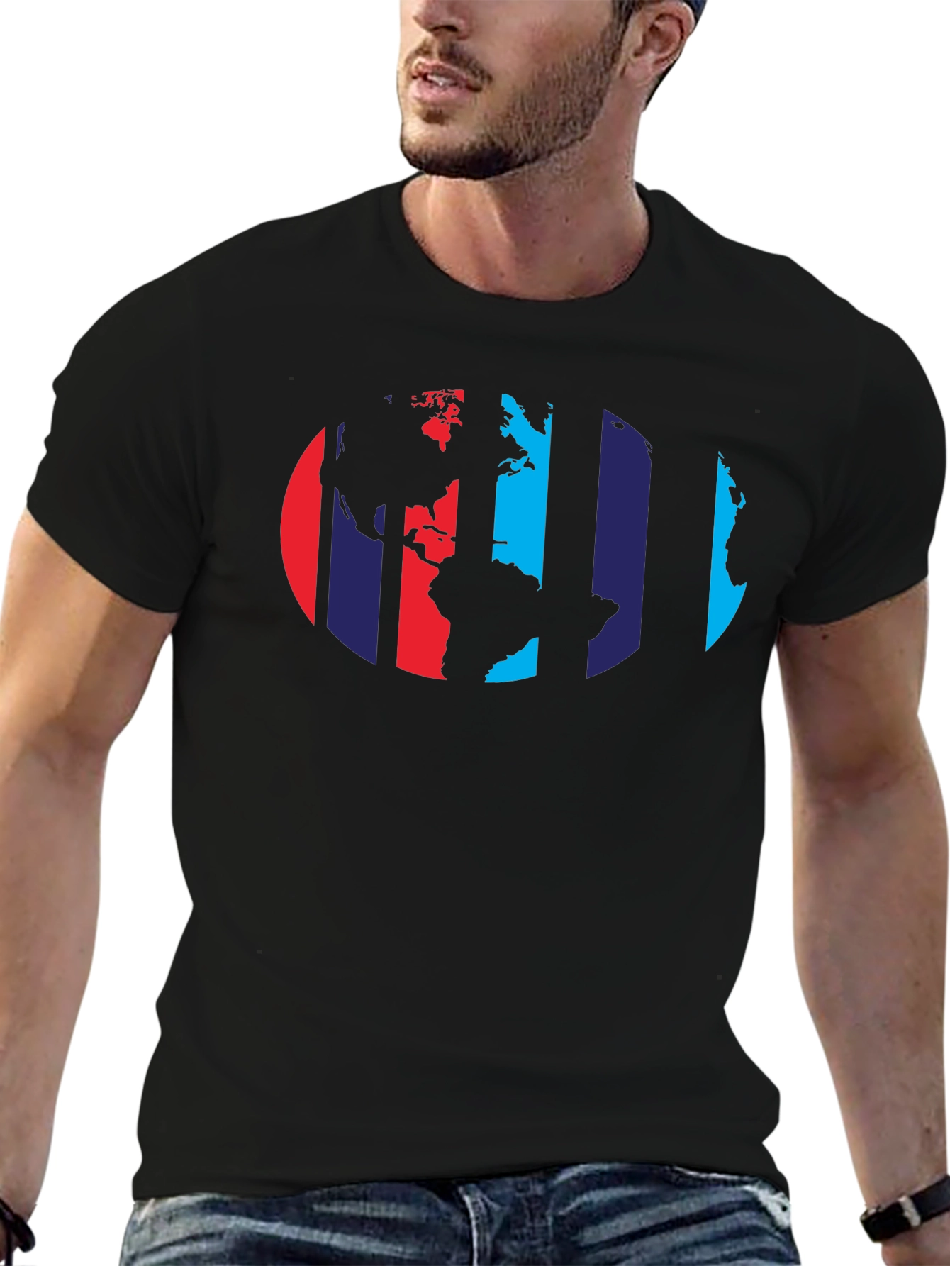 World Map Graphic T-Shirt - Global Design Tee