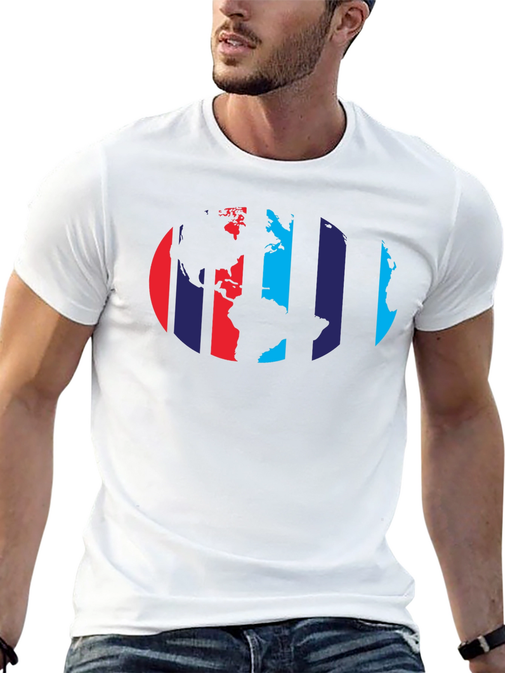 World Map Graphic T-Shirt - Global Design Tee