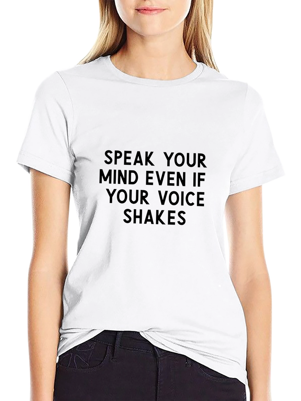 Speak Your Mind Graphic T-Shirt - Black