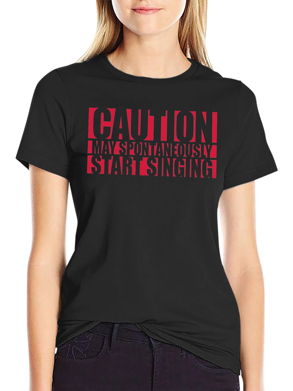 Caution May Spontaneously Start Singing T-Shirt