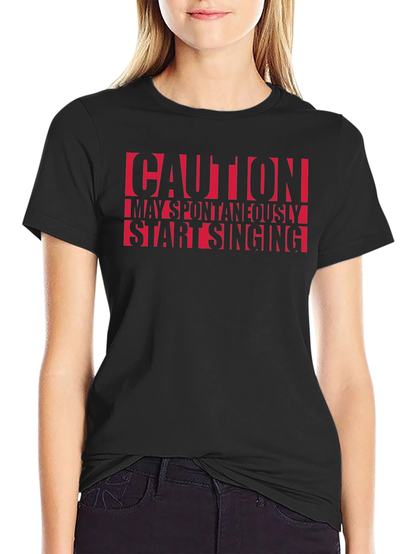 Caution May Spontaneously Start Singing T-Shirt