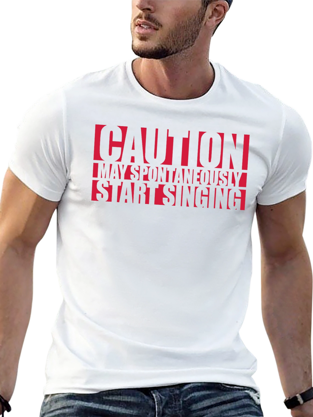 Caution May Spontaneously Start Singing T-Shirt
