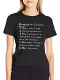 Introvert Quarantine Rules Graphic T-Shirt