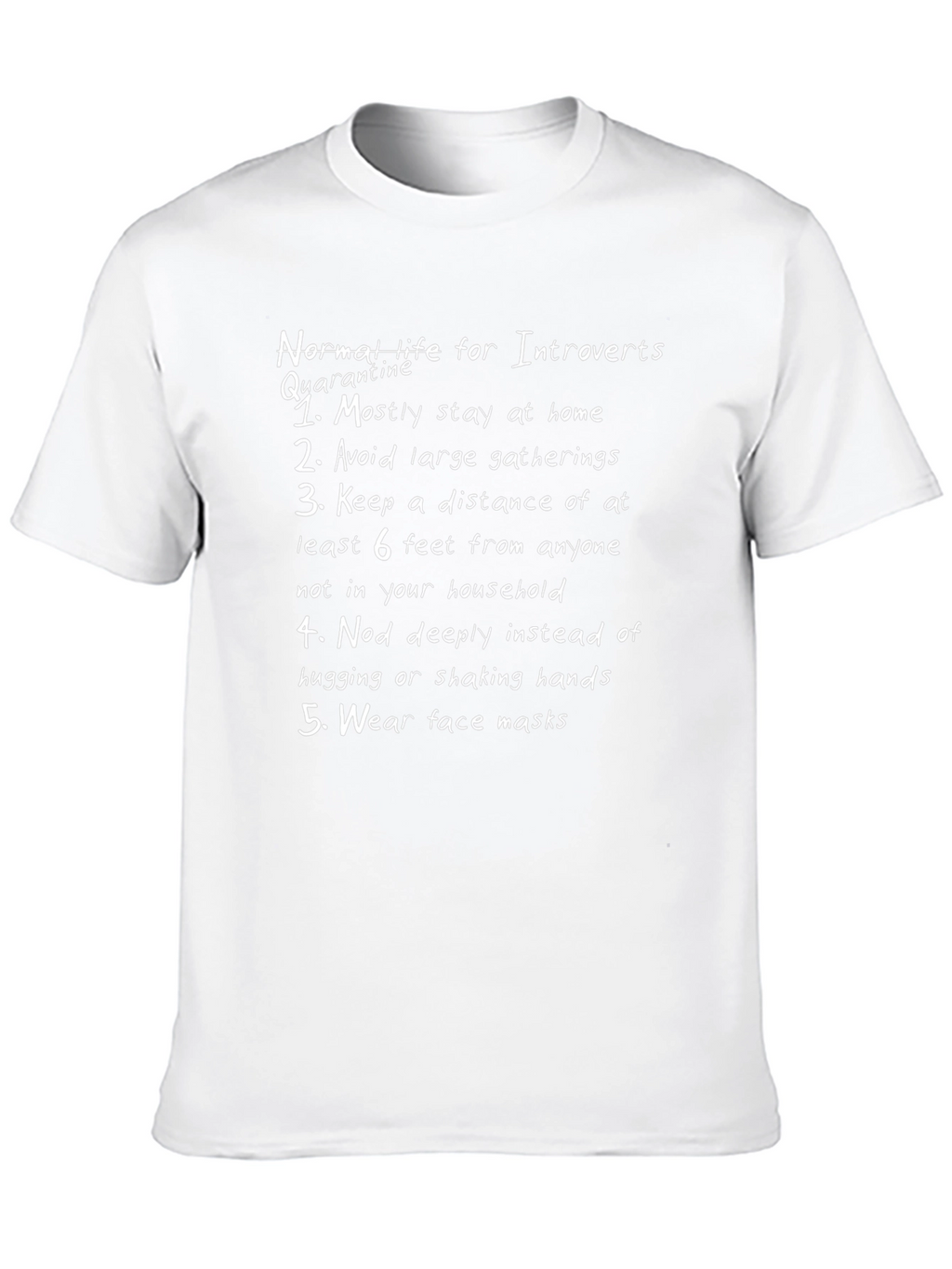 Introvert Quarantine Rules Graphic T-Shirt
