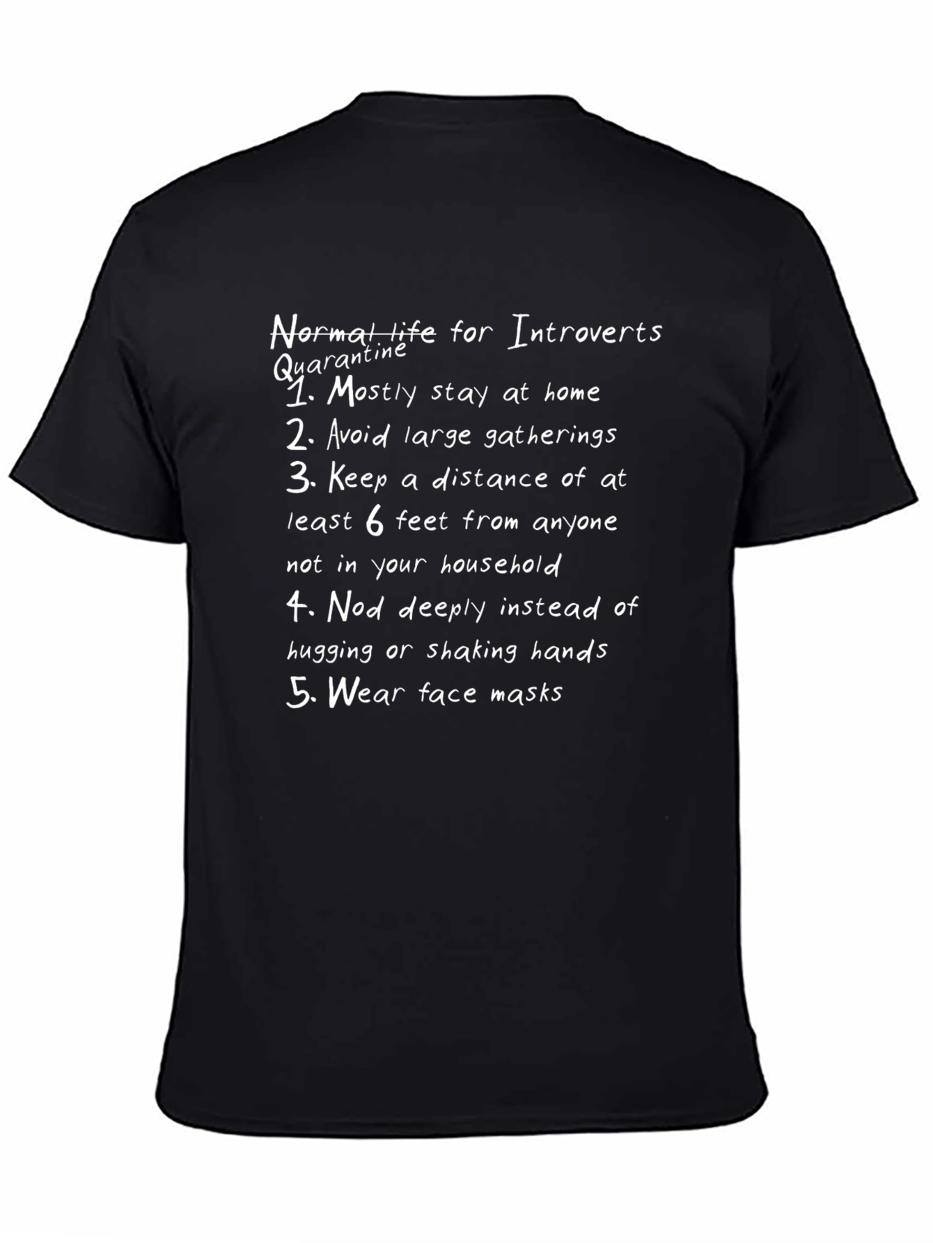 Introvert Quarantine Rules Graphic T-Shirt