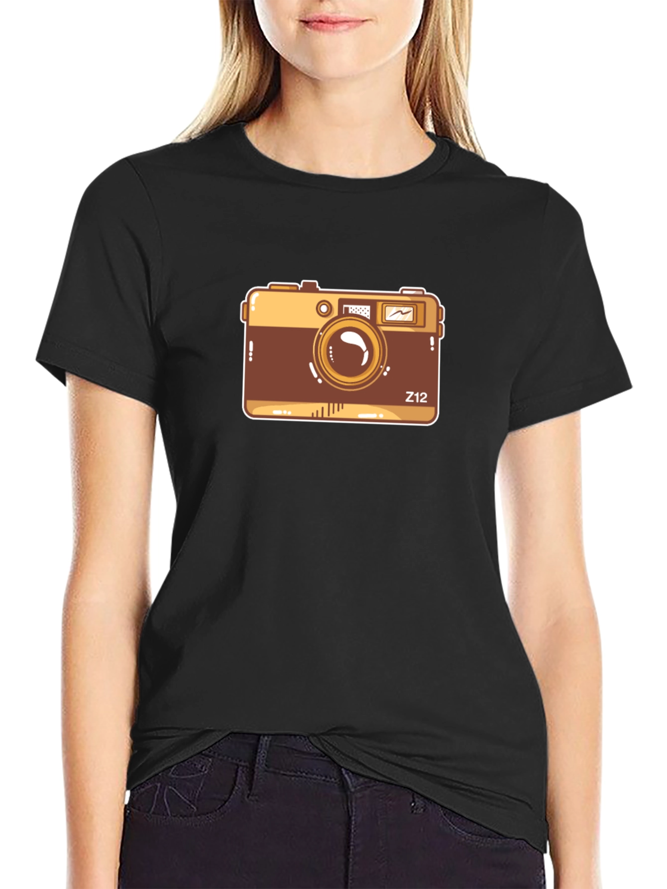 Retro Camera Graphic Tee - Z12 Vintage Style