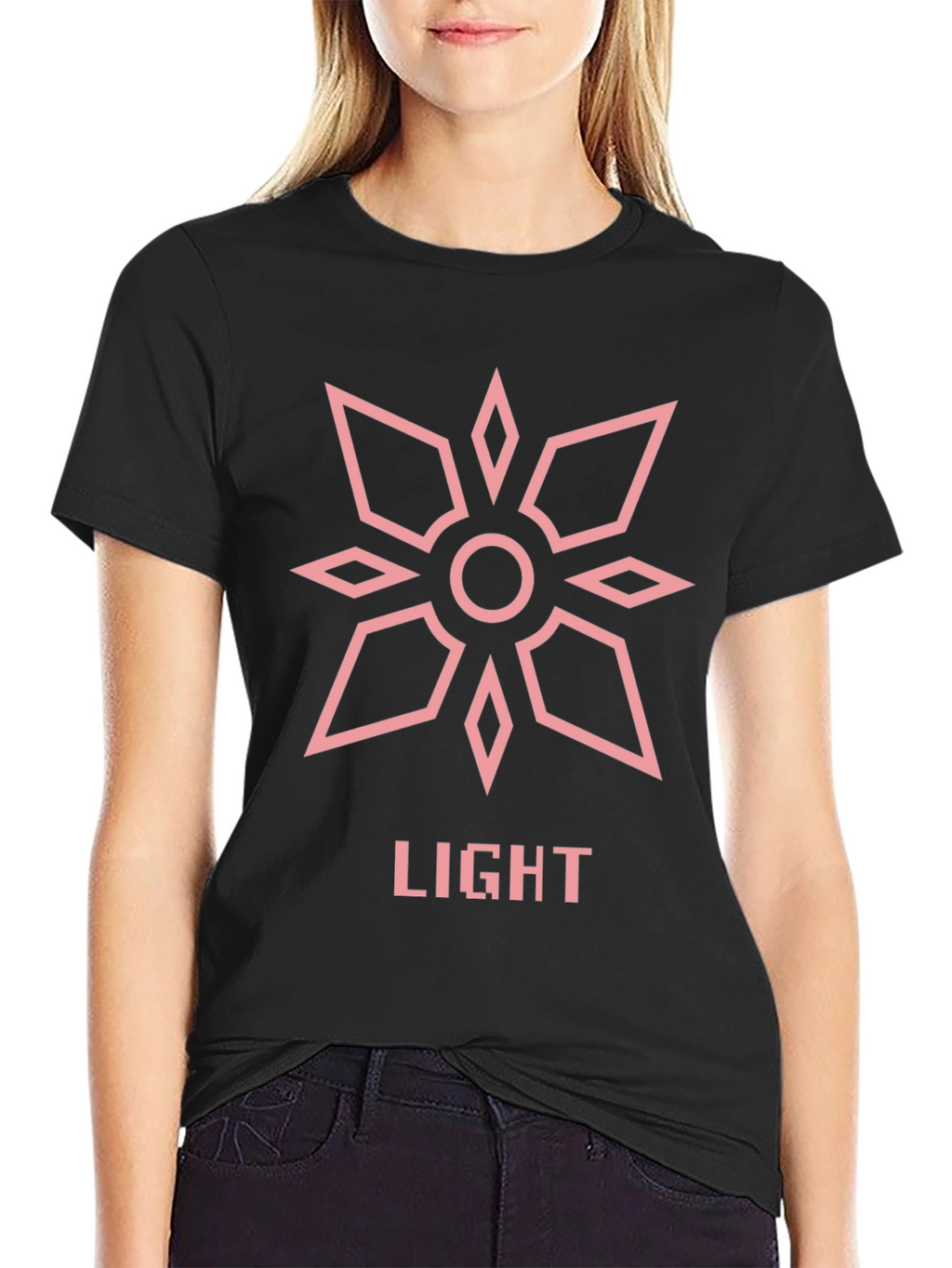 Light Crest T-Shirt - Black Graphic Tee