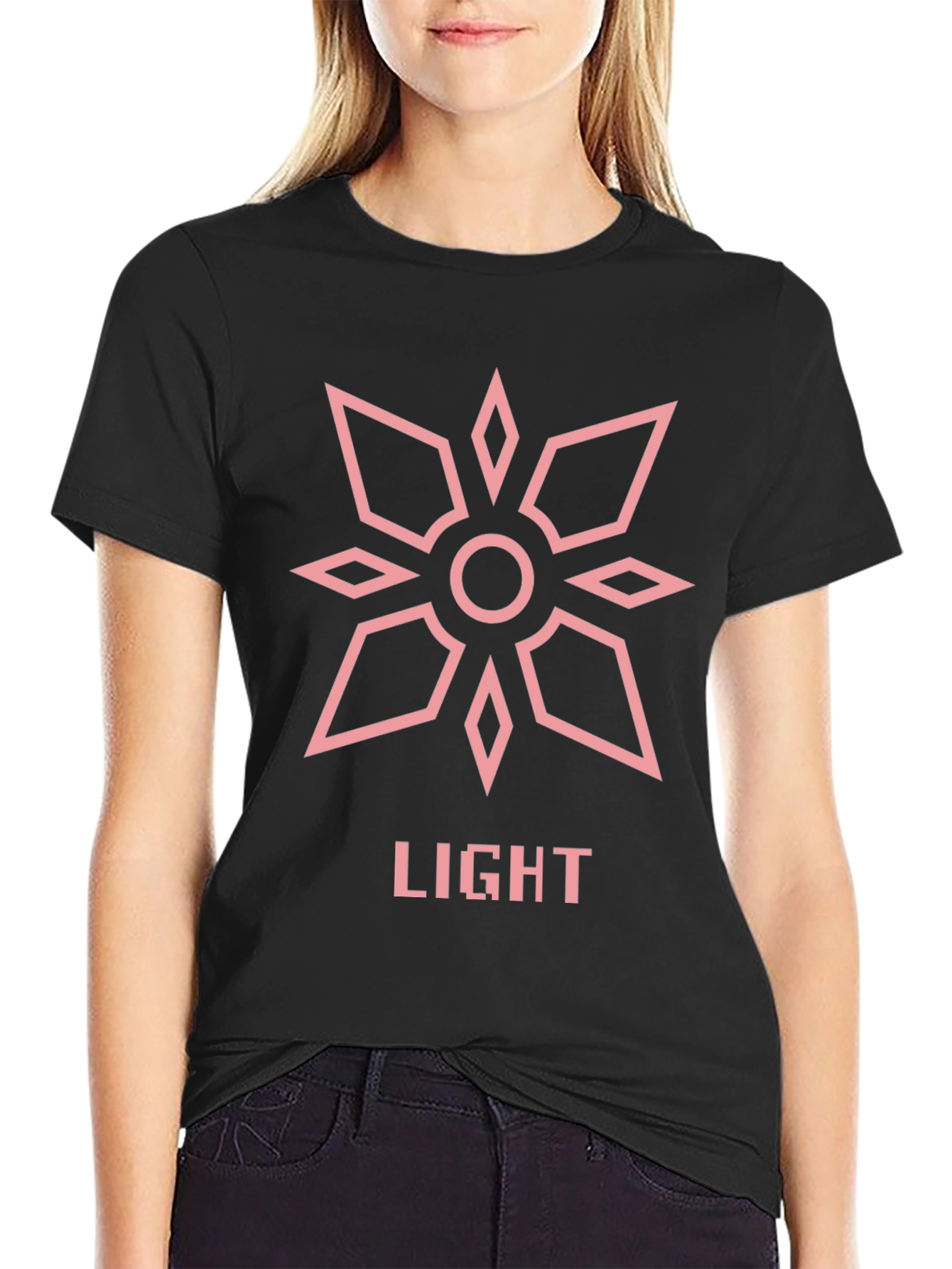 Light Crest T-Shirt - Black Graphic Tee