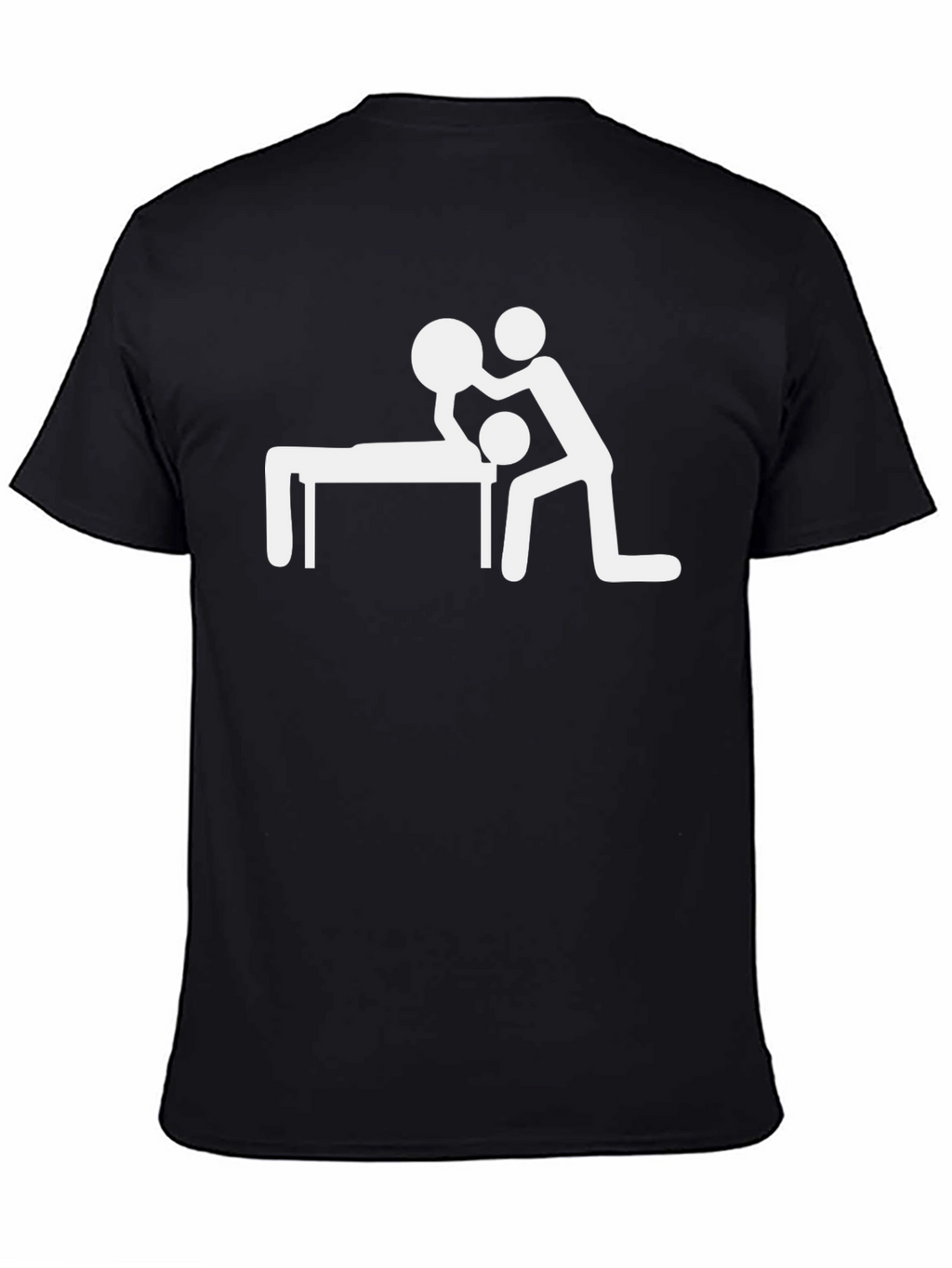 Massage Humor Tee - Funny Stick Figure Shirt