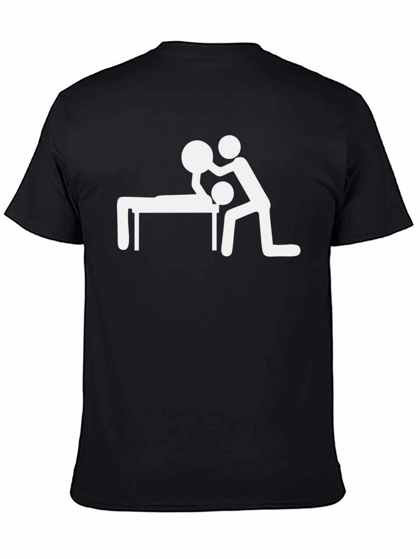 Massage Humor Tee - Funny Stick Figure Shirt