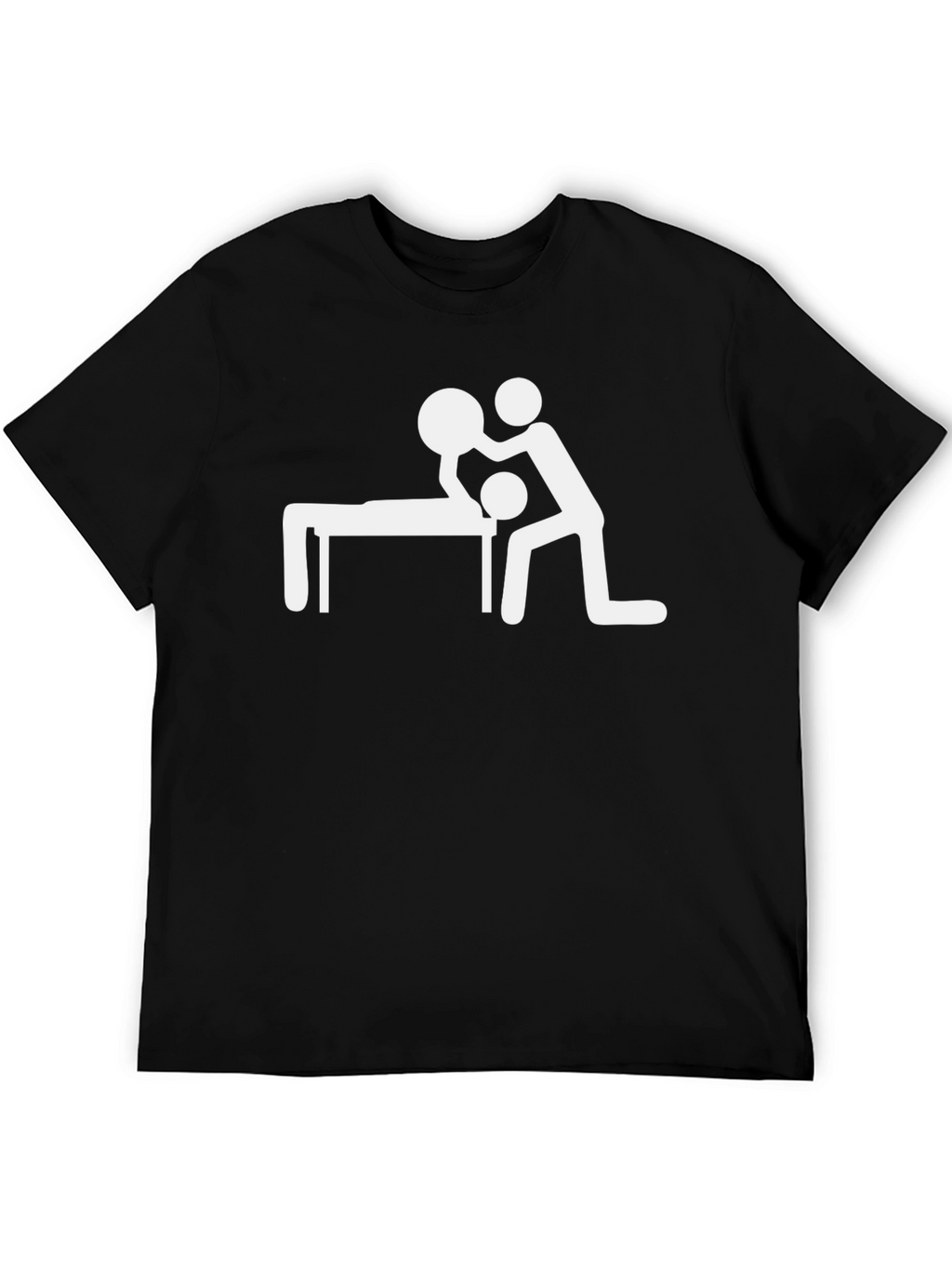 Massage Humor Tee - Funny Stick Figure Shirt