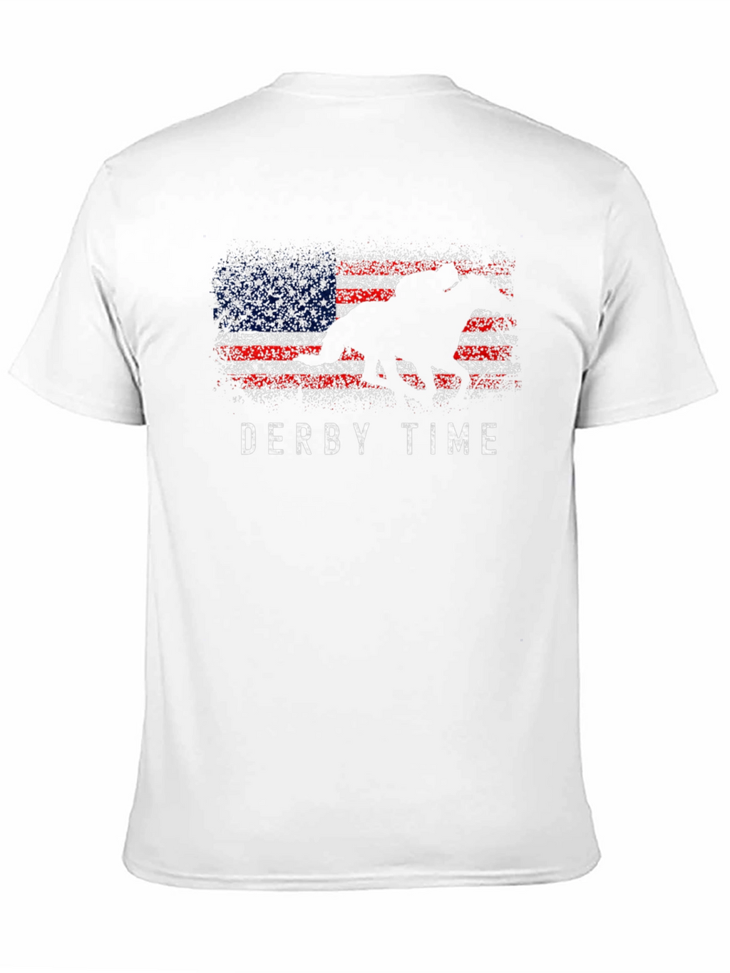 Derby Time American Flag Horse Race T-Shirt
