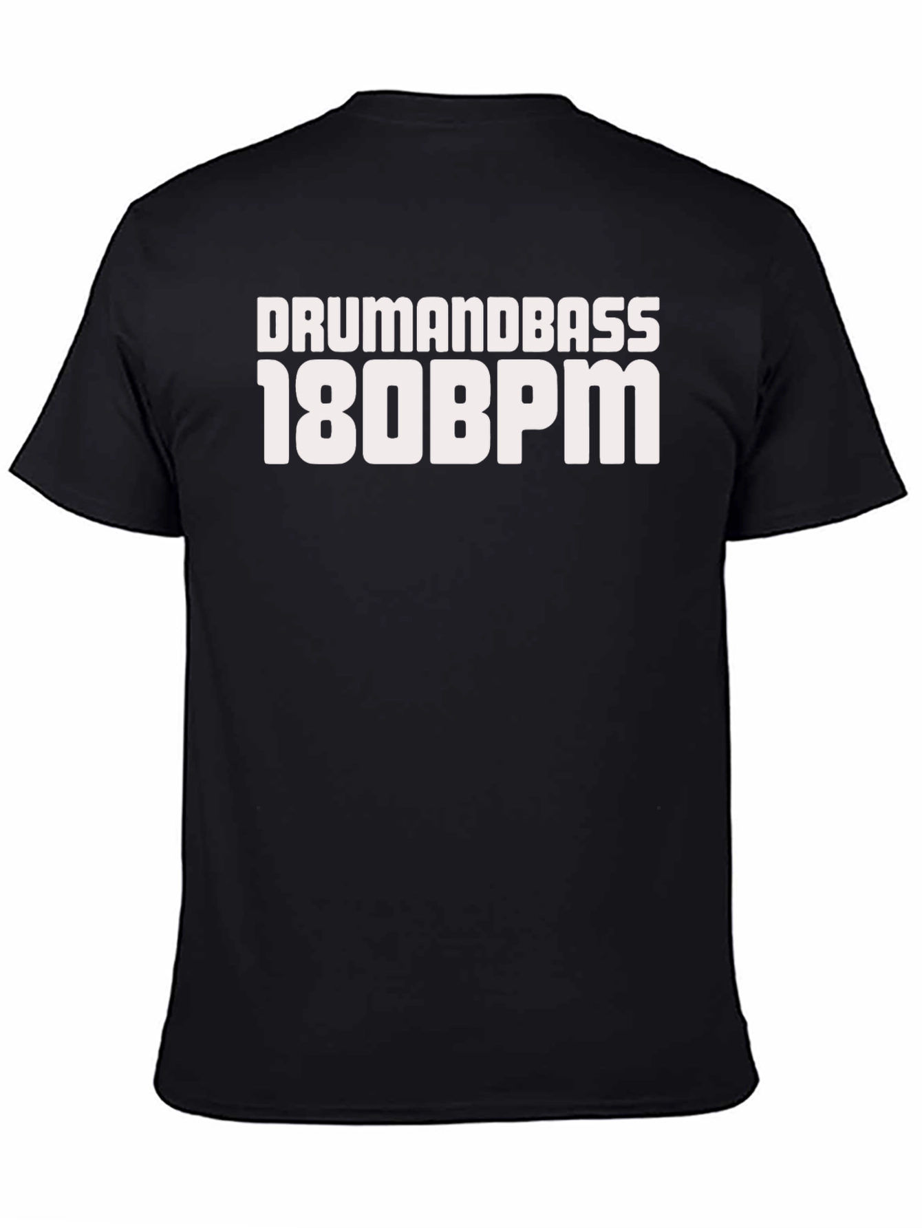 Drum and Bass 180 BPM Black T-Shirt