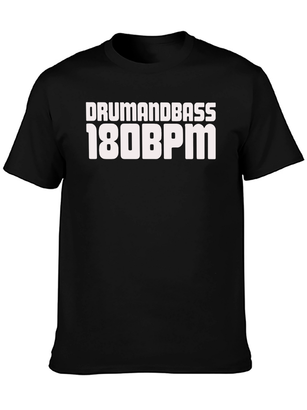 Drum and Bass 180 BPM Black T-Shirt